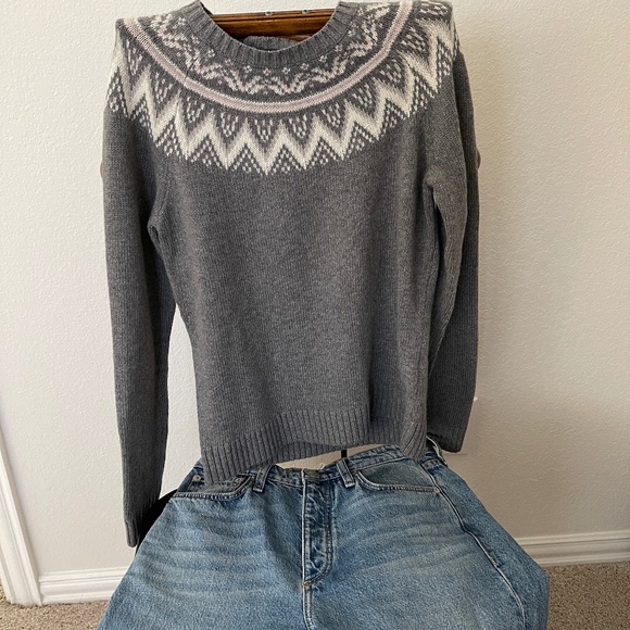 NWOT Brook brothers fair isle sweater gray size XS - Picture 1 of 6